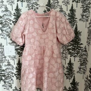 Chelsea28 Pink Textured Mini Dress